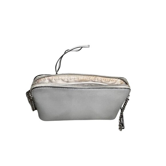 DKNY Silver Crossbody Bag With Chain Strap & Adjustable Leather Strap - Picture 11 of 14